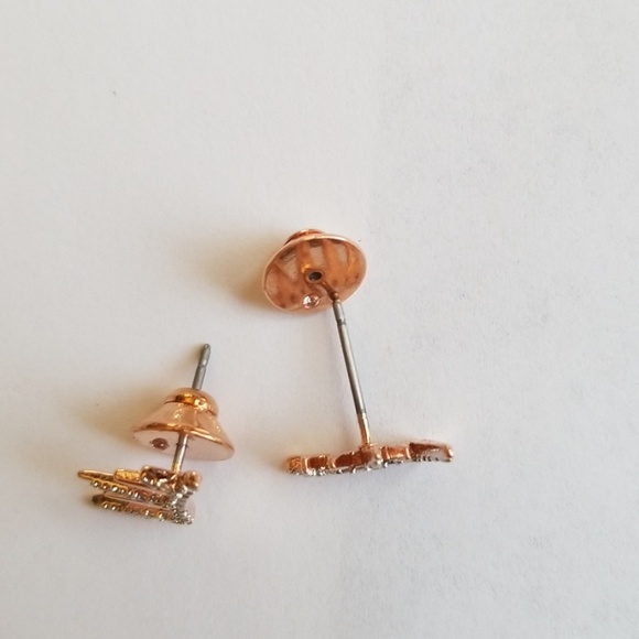 Henri Bendal Rose Gold Earrings - Picture 6 of 6